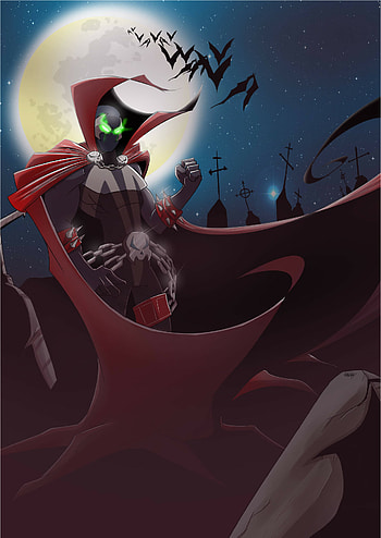 Art Station, Hell Spawn cover, Horror comics HD phone wallpaper