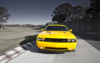 2016 Dodge Challenger, yellow, dodge-challenger, cars HD wallpaper