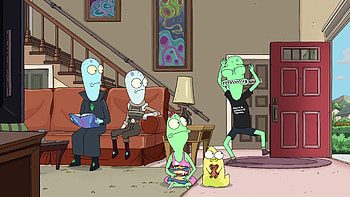 Solar Opposites animation, Alien family, Surreal humor, Sci-fi antics HD wallpaper
