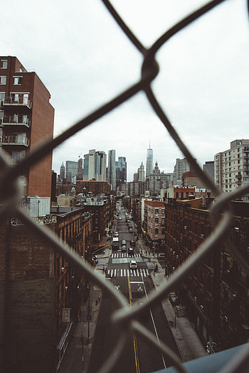 Cities, City, Building, View From Above, Overview, Review, Street HD phone wallpaper