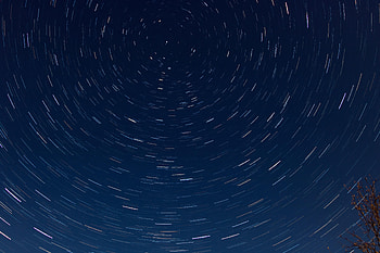 Nature, Circles, Movement, Traffic, Starry Sky HD wallpaper