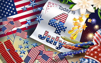 Happy 4th July, Independence day, Festive greetings, Celebratory mood HD wallpaper