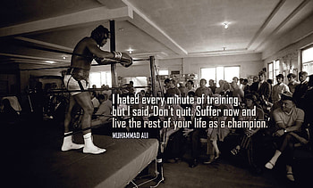 Sports muhammad ali motivational 4 Sizes Silk Fabric wood frame poster(China) HD wallpaper