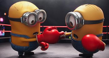 Minions, glove, boxing, ring HD wallpaper