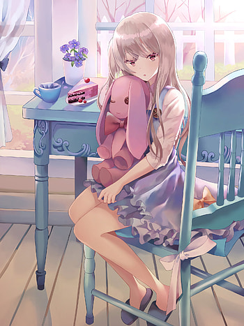 Anime, Toy, Cake, Girl, Attire, Outfit HD phone wallpaper