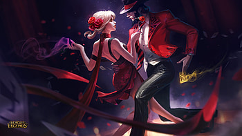 Evelynn And Twisted Fate League Of Legends, league-of-legends, games, dancing HD wallpaper