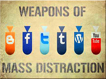 Weapons of Mass Distraction, comedy, twitter, youtube, tumblr, facebook, distraction, funny, blogger, comical HD wallpaper