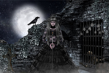 Almost Halloween Moon, Actresses, People, Models, Female HD wallpaper