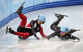 Charles Hamelin and Eduardo Cortes Alvarez, Speed Skating HD wallpaper