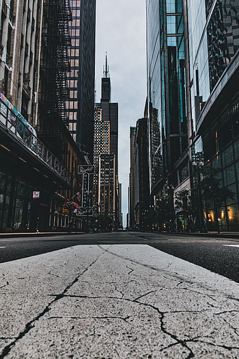 Cities, Usa, City, Building, Asphalt, United States, Street, Chicago HD phone wallpaper