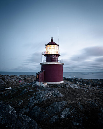 Nature, Sky, Sea, Building, Rocks, Coast, Lighthouse HD phone wallpaper
