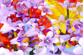 Abstract, Flowers, Art, Rendering HD wallpaper