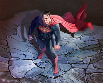 Man Of Steel Artwork, superman, artist, artwork, digital-art, superheroes HD wallpaper