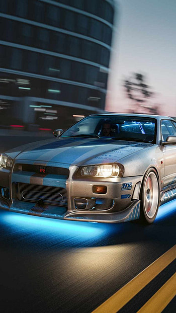 Nissan-Skyline-2-Fast-, WHITE, automotive_design, FURIUS, motor_vehicle, BLUE, FAST, NISSAN, PAUL, TWO, SKYLINE HD phone wallpaper