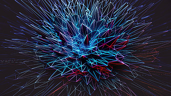 Abstract, wire cage, dark HD wallpaper