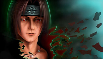 Uchiha Itachi, headband, black, ninja, itachi, 3d, abstract, cg, short hair, male, shippuden, blaze, handsome, naruto shippuden, flame, dark, naruto shippuuden, sharingan, boy, anime, uchiha, itachi uchiha, fire, realistic, guy HD wallpaper