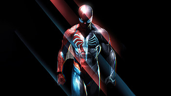 Spider Man Caught In The Symbiotic Dance, spiderman, superheroes, artwork, digital-art, art HD wallpaper