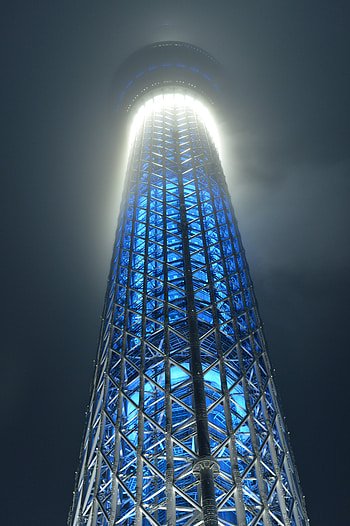 Cities, Architecture, Skyscraper, Illumination, Japan, Tower, Tokyo, Illuminations HD phone wallpaper