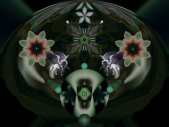 Strength, eye candy, abstract, 3d, fractal, collage HD wallpaper