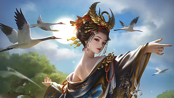 Queen Of Ancient City , queen, artist, artwork, digital-art, artstation HD wallpaper