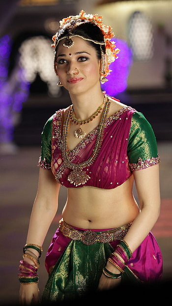 Tamanna Bhatia, navel, telugu actress HD phone wallpaper