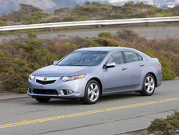 Auto, Acura, Clouds, Cars, Road, Side View, Speed, Style, Akura, Shrubs, 2010, Tsx HD wallpaper