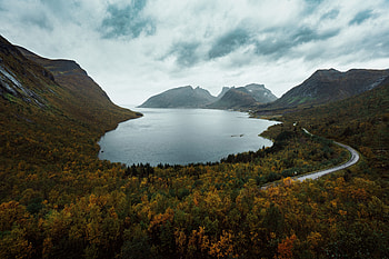 Nature, Mountains, View From Above, Lake, Berg, Norway HD wallpaper