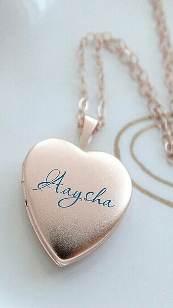 A Name Wale, Aaysha Name, Heart Locket HD phone wallpaper