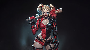 Harley Quinn Awakening, harley-quinn, superheroes, artwork, art, digital-art, ai HD wallpaper
