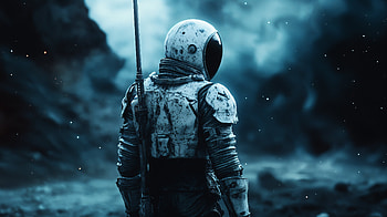 Space Knight: A Stunning Sci-Fi, Sci Fi, space, astronaut, Science Fiction HD wallpaper