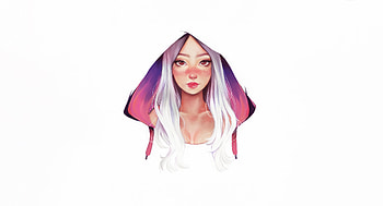 Girl Face Portrait Minimalist White , minimalism, minimalist, artist, artwork, digital-art, white HD wallpaper