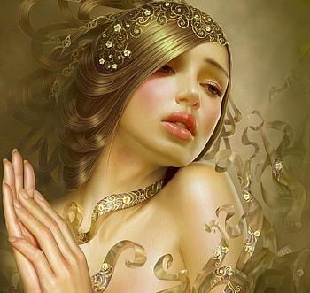 beautiful girl, fantasy, art HD wallpaper