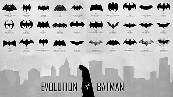 Logo evolution, Batman Sign HD wallpaper