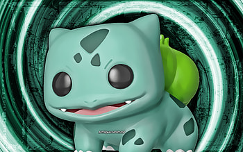 Pokemon Bulbasaur, GFF, turquoise grunge background, Garena Fire, vortex, Garena Fire characters, Pokemon Bulbasaur Skin, Fire Battlegrounds, Pokemon Bulbasaur Fire HD wallpaper