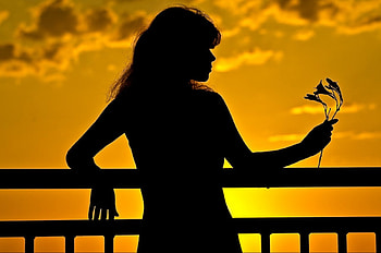 @, black and yellow, woman, splash color, beauty HD wallpaper