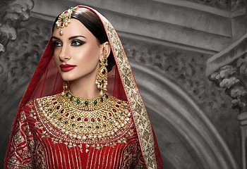 Indian Bride, Bridal, Model, Woman, Jewelry HD wallpaper