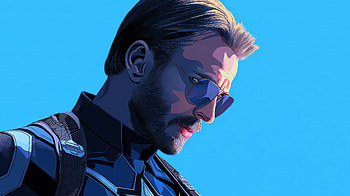 Captain America Rising, captain-america, superheroes, artwork, art, digital-art, ai, blue HD wallpaper