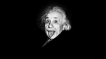 Iconic pose, Einstein HD wallpaper