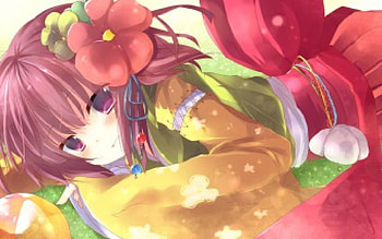 Touhou, Amazing, Manga, Lying, Cute, Smile, Beautiful, Yukata, Gorgeous, Happy, Flowers, Oriental, Blushing, Hieda no Akyuu, Playful, Emotional, Brown Hair, Anime Girl, Laying, Purple Hair, Lovely, Awesome, Anime, Hieda, Blush, Pretty, Fun, Sweet, Akyuu, Purple Eyes, Sexy, Kimono HD wallpaper