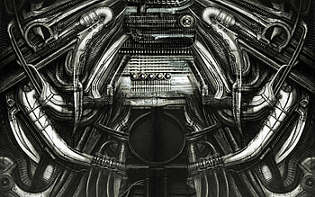 H.R. Giger, Dark and haunting, Surreal art, Fantastical nightmares HD wallpaper