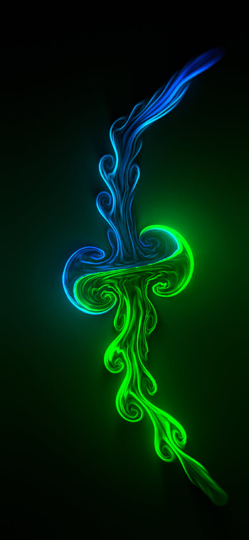 Fluid, art, Background, neon, Halloween HD phone wallpaper