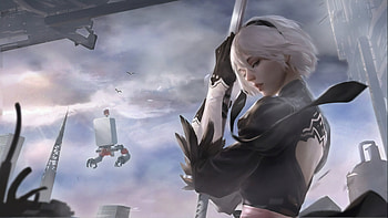 Hoobamon Nier Automata , nier-automata, games, artist, artwork, digital-art, artstation HD wallpaper