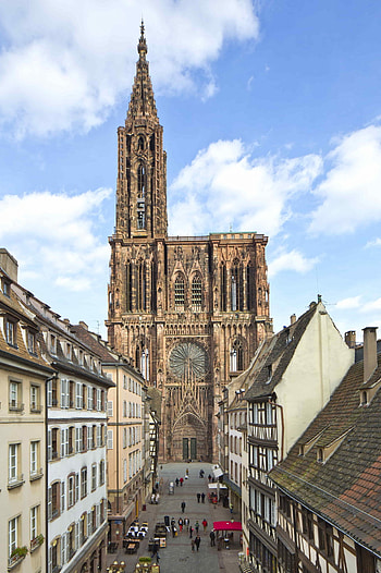 Notre-Dame de Strasbourg, Cathedrals HD phone wallpaper