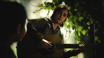 Ellie Strums Heartstrings: from The Last of Us Part II, video game, The Last of Us Part II, Ellie (The Last of Us) HD wallpaper