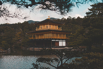 Nature, Rivers, Building, Miscellanea, Miscellaneous, Pagoda, Temple HD wallpaper