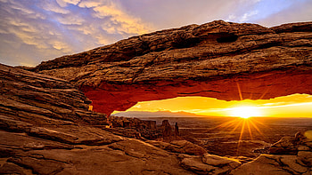 Utah travels, Mesa arch Utah, Mountains sunrise HD wallpaper