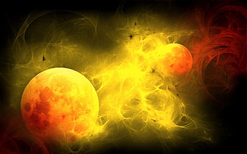Abstract, Sky, Ball, Planet, Colorful, Colourful HD wallpaper