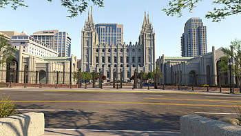 Temple renovations, Temple Square, Transformative changes, Revitalization project HD wallpaper