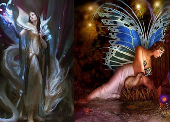 1 woman 1 elf, abstract, fantasy, other, women, elf HD wallpaper