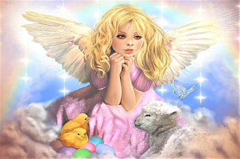 Happy Easter, easter, abstract, fantasy, art HD wallpaper